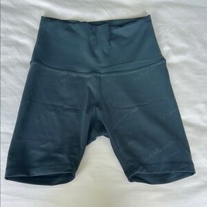 lululemon athletica Women's Blue High-Waisted Biker Shorts